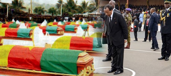 Paul Biya et les soldats camerounais tués