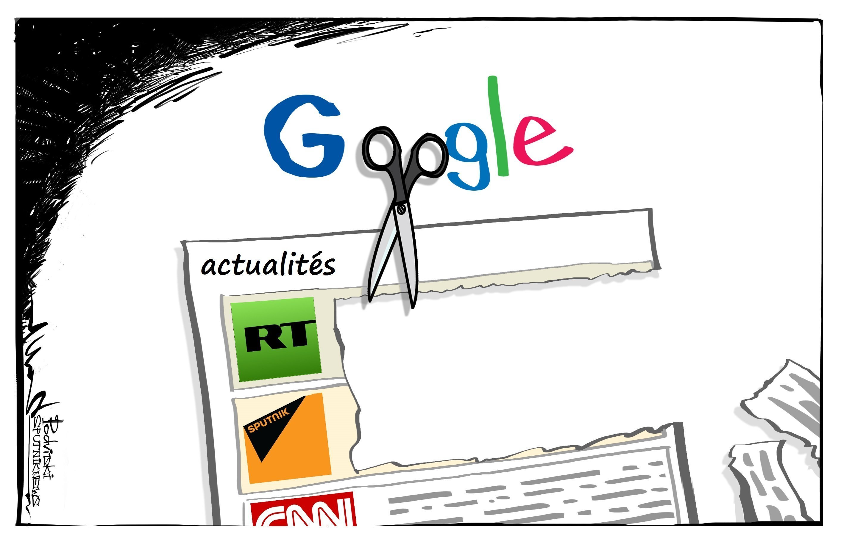 Google contre RT et Sputnik
